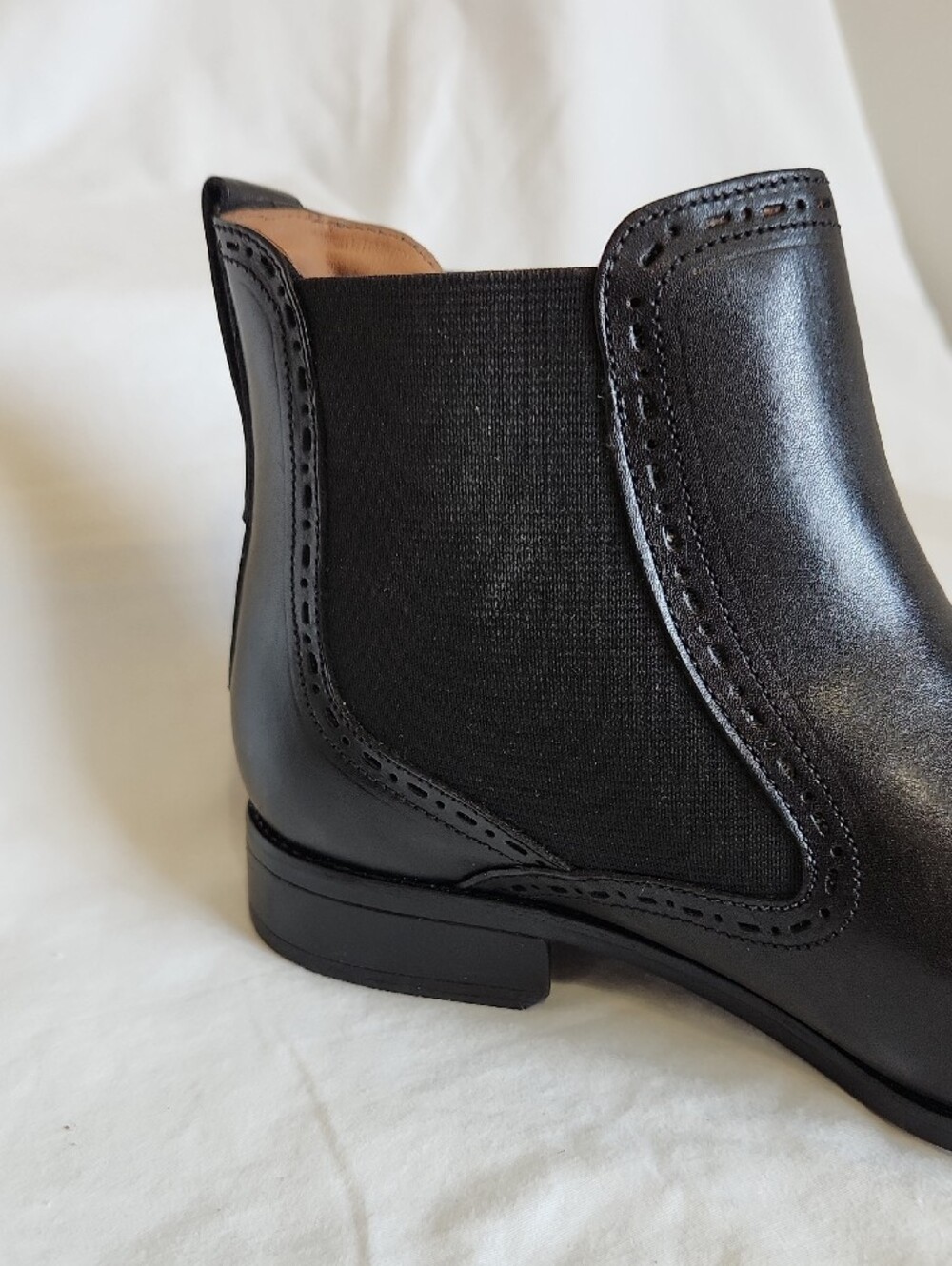 Marc Joseph Sands Street Leather Slip On Ankle Boots Black Brushed Napa Womens 7 - Picture 9 of 13